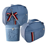 Kit Bolsa Maternidade Azul 04 Peças