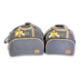 Kit Bolsa Maternidade Bebe Menina Menino Personalizada 3pçs Cor Cinza escuro