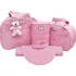 Kit Bolsa Maternidade Mala Bebê Príncipe Princesa  pingente Cor Rosa