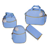 Kit Bolsa Maternidade Mamãe Bebê Menino Menina 4 Unidades