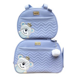 Kit Bolsa Maternidade Urso Menina Menino Gestante 2 Peças