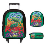 Kit Bolsa Mochila Tartarugas