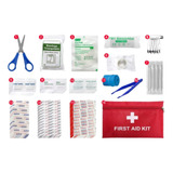 Kit Bolsa Primeiro Socorros Escoteiro Sobrevivência 64 Peças
