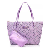 Kit Bolsa Transparente E Necessaire Metalizada Jacki Design