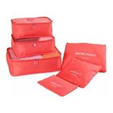 Kit Bolsas Armazenamento Organizador Para Viagem 6 Peças