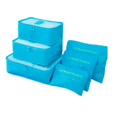 Kit Bolsas De Armazenamento Organizador Para Viagem 6 Pçs Co