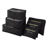 Kit Bolsas De Armazenamento Organizador Para Viagem 6 Pçs