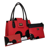 Kit Bolsas Feminina Mickey Alça Ombro