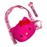 Kit Bolsinha Hello Kitty Com Alça E Brilho Labial Lip Gloss