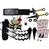 Kit Bolsinha Shuriken Kunai Colar Bandana Ninja P Cosplays