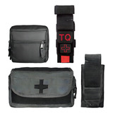 Kit Bolso Modular Porta Torniquete Porta Aph E Porta Lanterna Espargidor Molle Para Colete Tático Maynards