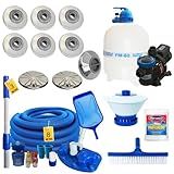 Kit Bomba 1 Cv E Filtro FM 60 Piscinas Dispositivos Inox