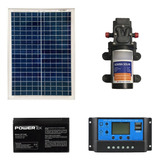 Kit Bomba D agua 15w painel Solar 22w bateria controlador
