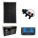 Kit Bomba D água Solar Com Painel Bateria E Controlador