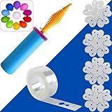 Kit Bomba De Encher Balão 1 Tira Para Arco Desconstruído 5m 10 Clip Suporte Para Flor De Balão