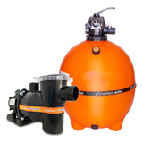 Kit Bomba E Filtro P piscinas Até 100m Nbe04 1 0cv F650p