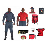 Kit Bombeiro Civil Com Farda Mochila 8 Itens Promoção