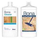 Kit Bona Refresher Renovador Pisos De Madeira Bona Cleaner