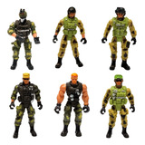Kit Boneco Action Figure Soldado Militar Comando Swat Polici