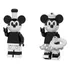 Kit Bonecos Mickey E Minnie Retro Bloco De Montar