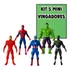 Kit Bonecos Miniatura Super Heróis Marvel Barato Coleção Nf