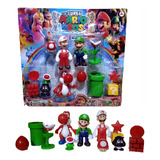 Kit Bonecos Super Mario Bros Brinquedo E Acessorios Promoção