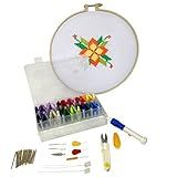 Kit Bordado Bastidor Ponto Cruz Iniciantes Com Ponto Cruz Patchwork Scrapbook Artesanato