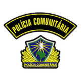 Kit Bordado Breve Manicaca Tarja Pol Comunitária Velcr 