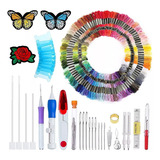 Kit Bordado De 100 Cores Agulha De Perfuração Artesanía
