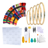 Kit Bordado Ponto Cruz P Iniciantes Completo 100 Itens