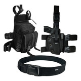 Kit Bornal Tático Coldre Robocop Cinto De Guarnição