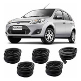 Kit Borracha 4 Portas E Porta Malas Fiesta Hatch Sedan