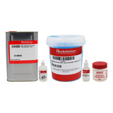 Kit Borracha De Silicone Azul Resina Poliester Cristal