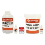 Kit Borracha De Silicone Branca Resina Poliester Cristal