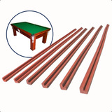 Kit Borracha L Tabelas Lateral Mesa De Sinuca Bilhar Snooker