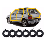 Kit Borracha Mala Portas E Capo Fiat Uno Premio Elba 4 Pts