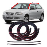 Kit Borracha Pingadeira Friso Teto Gol G3 G4 4 Portas Par