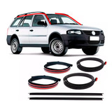 Kit Borracha Pingadeira Friso Teto Parati G3 G4 C Bagageiro