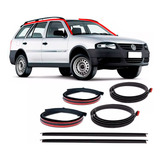 Kit Borracha Pingadeira Friso Teto Parati G3 G4 C Bagageiro