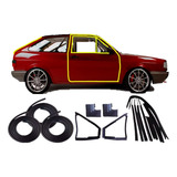 Kit Borracha Porta Canaleta Mala Capo Quebra Vento Gol 88 95