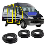 Kit Borracha Porta Dian Correr Ducato Jumper Boxer Teto Alto