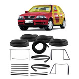 Kit Borracha Porta Mala Canaleta Pestana Parabrisa Gol G2 99