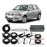 Kit Borracha Porta Pingadeira Friso Mala Canaletas Gol G3 G4
