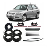 Kit Borracha Porta Pingadeira Mala Frisos Pestanas Gol G4 G3