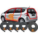 Kit Borracha Portas E P-mala Honda Fit 2004 Em Diante 4p Gc