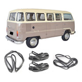 Kit Borracha Portas Lateral Dianteira Traseira Kombi Clipper