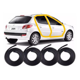 Kit Borracha Vedação 4 Portas Peugeot 206 207 306