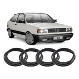 Kit Borracha Vidro Parabrisa Vigia Lateral Fixo Gol Quadrado
