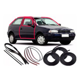 Kit Borrachas 2 Portas Canaleta Mala Pingadeira Gol 95 99
