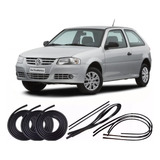 Kit Borrachas 2 Portas E Mala Canaleta Pingadeira Gol G3 G4